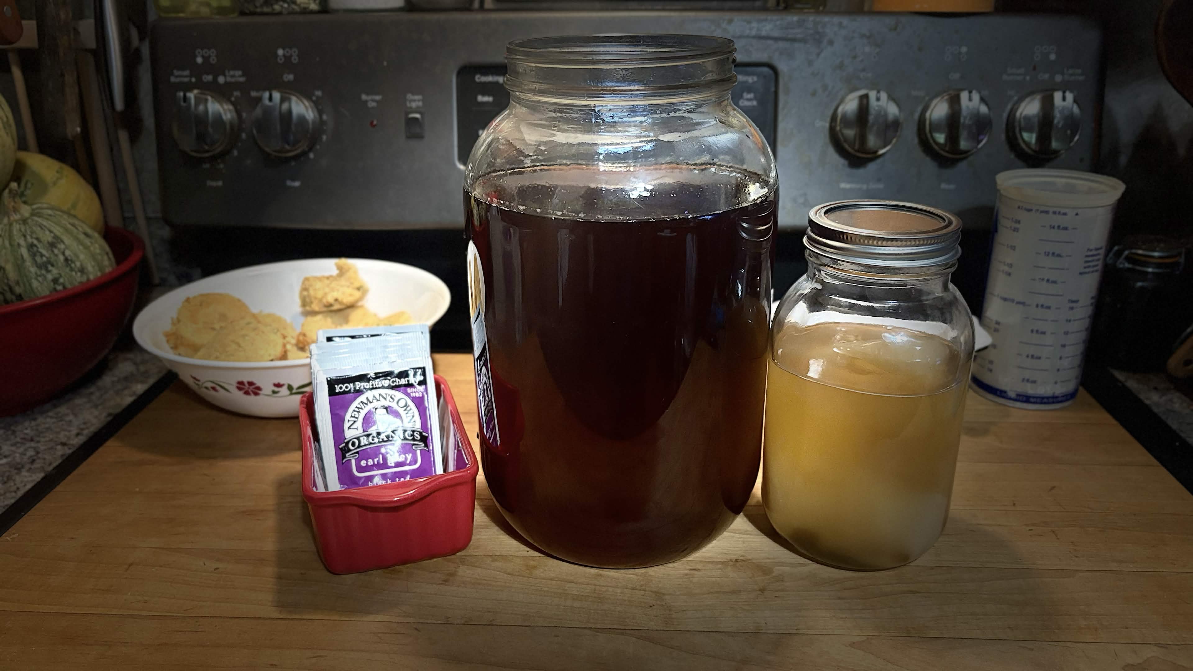 Our First Batch of Kombucha: A New Homestead Adventure